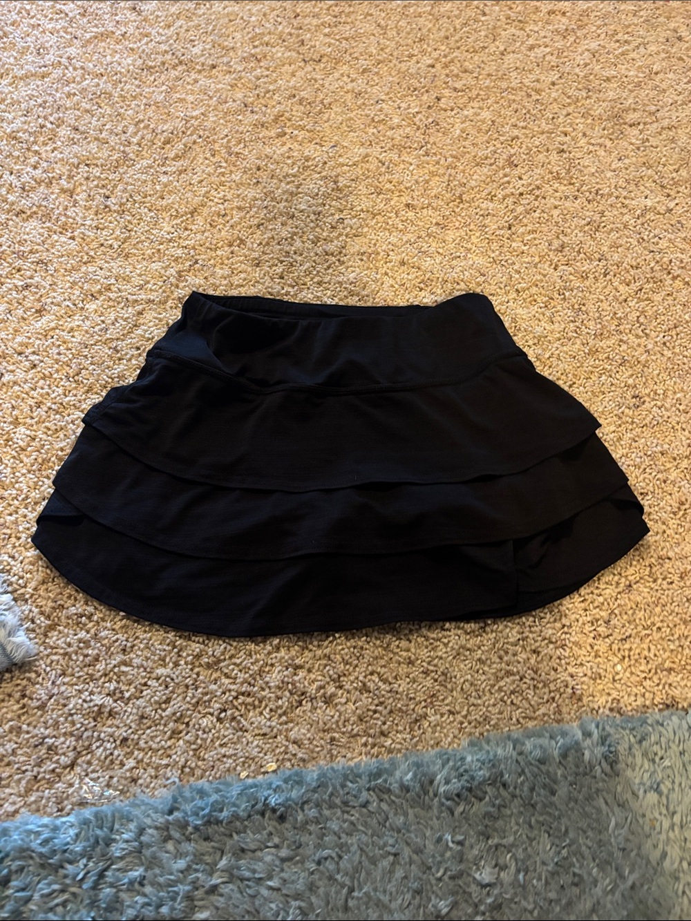 Athleta Black Tiered Mini Skirt